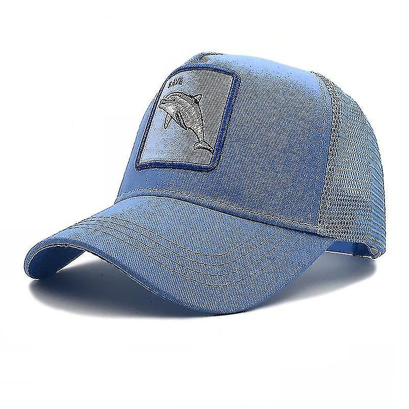 Foto 2 pulgar | Gorra Huoguo Panther De Malla Negra Trucker Dad - Venta Internacional.
