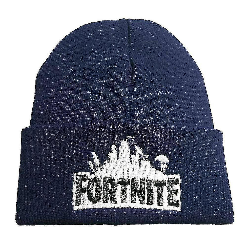 Foto 2 pulgar | Gorra De Esquí De Lana Tejida Huoguo  Bordada  Azul Marino - Venta Internacional.