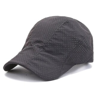 Foto 1 | Gorro Boina De Verano Transpirable A La Moda Para Hombre Gris Oscuro - Venta Internacional.