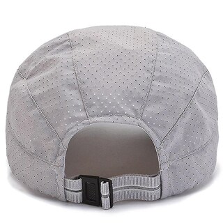 Foto 3 | Gorro Boina De Verano Transpirable A La Moda Para Hombre Gris Oscuro - Venta Internacional.