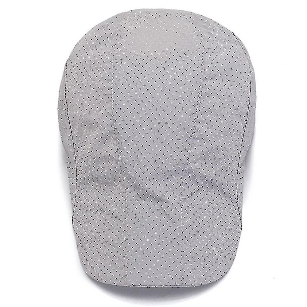 Foto 5 pulgar | Gorro Boina De Verano Transpirable A La Moda Para Hombre  Gris Oscuro - Venta Internacional.
