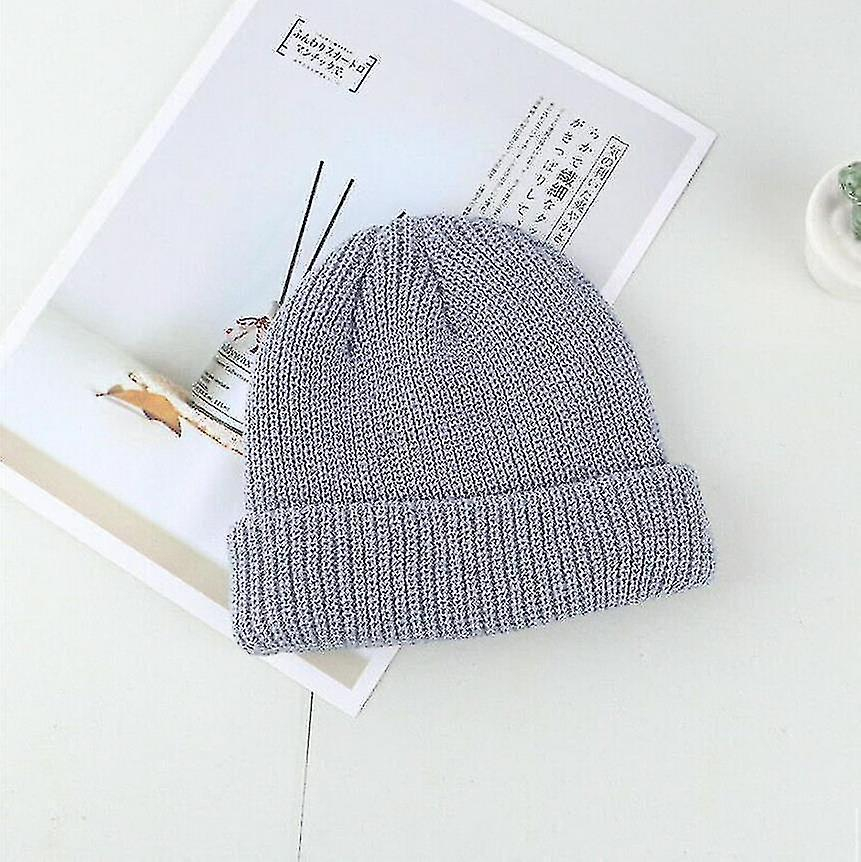 Foto 2 pulgar | Gorro De Punto Tipo Hat Stickman Con Luz Led  Unisex  Gris Claro - Venta Internacional.
