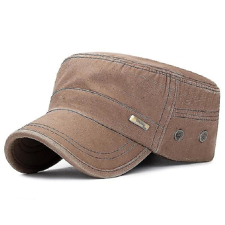 Foto 1 | Gorro Huoguo Para Hombre  Lavado En Tela De Algodón Y Bambú  Color Marrón - Venta Internacional.