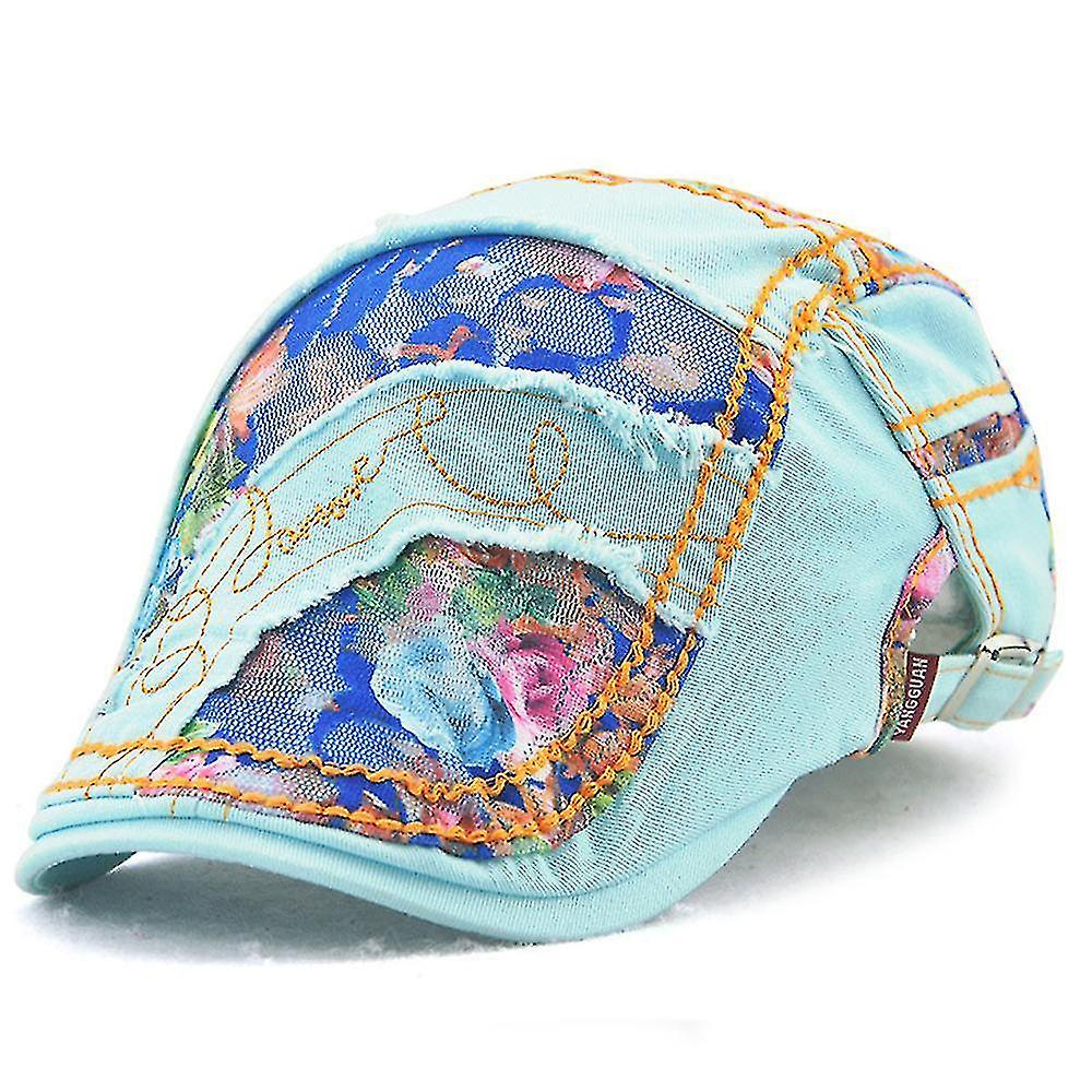 Foto 2 pulgar | Gorra De Béisbol Huoguo  Gorra De Encaje Con Protección Solar Para Mujer  Color Azul Lago - Venta Internacional.