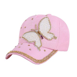 Foto 2 | Gorra De Béisbol Huoguo Hip Hop Performance Para Mujer Poliéster Rosa - Venta Internacional.