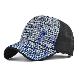Foto 3 | Gorra De Béisbol Huoguo Flash Diamond Para Mujer Algodón Rosa - Venta Internacional.