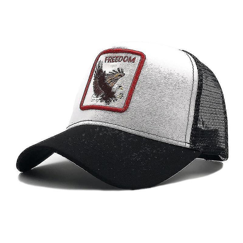Foto 2 pulgar | Gorra Huoguo Panther De Malla Negra Trucker Dad - Venta Internacional.