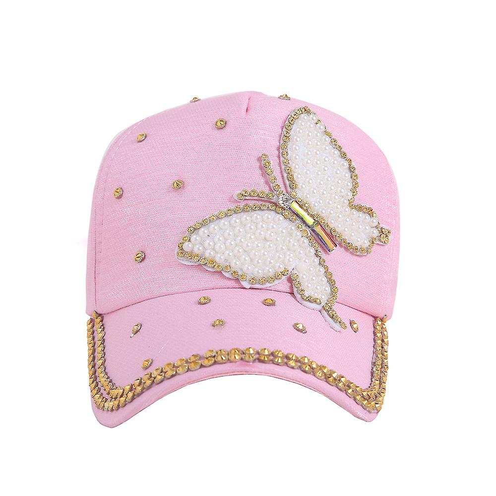Foto 2 pulgar | Gorra De Béisbol Huoguo Hip Hop Performance Para Mujer  Poliéster Rosa - Venta Internacional.