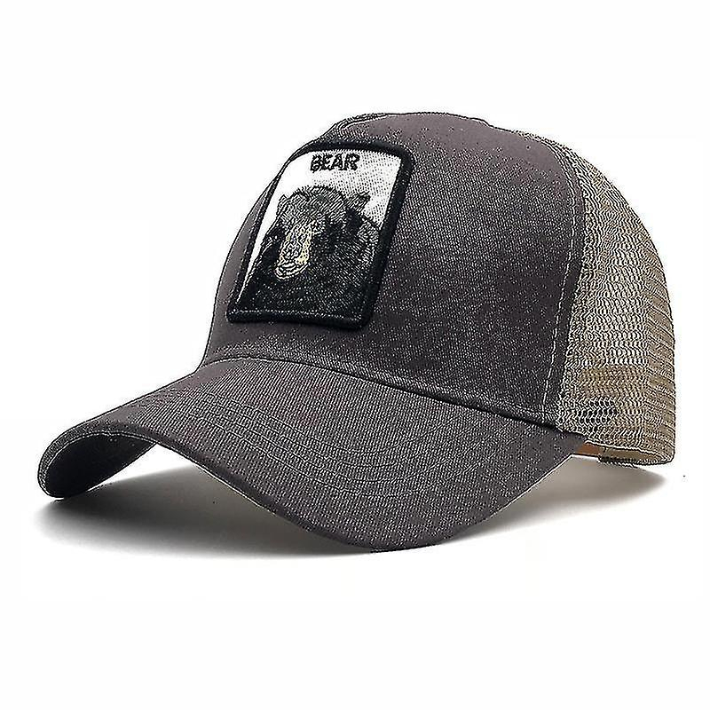 Foto 2 pulgar | Gorra Huoguo Panther Mesh Cap Trucker Dad Negra Para Adulto - Venta Internacional.