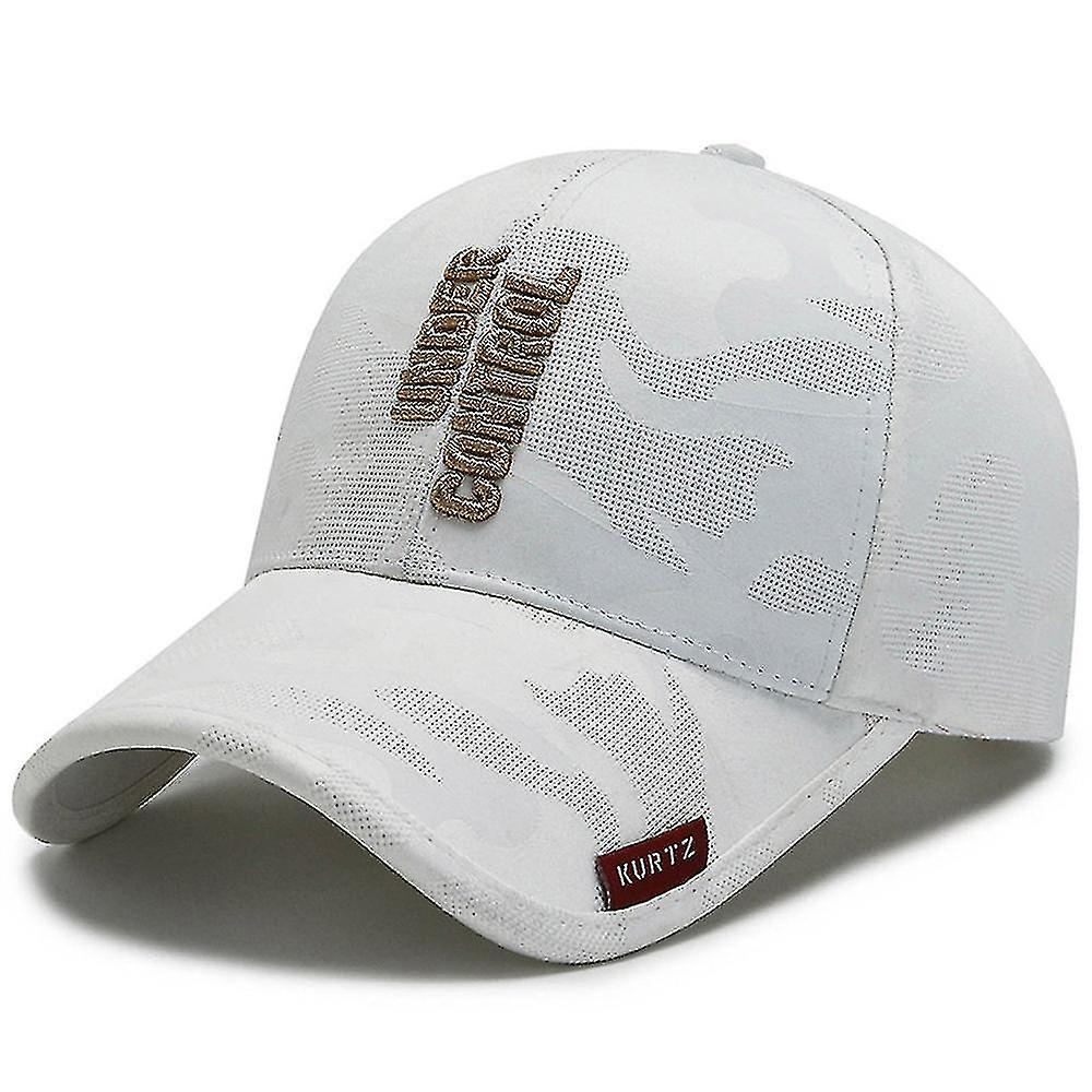 Foto 2 pulgar | Gorra De Béisbol Huoguo Para Mujer Bordada Street White Algodón - Venta Internacional.