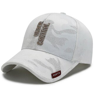 Foto 1 | Gorra De Béisbol Huoguo Para Mujer Bordada Street White Algodón - Venta Internacional.