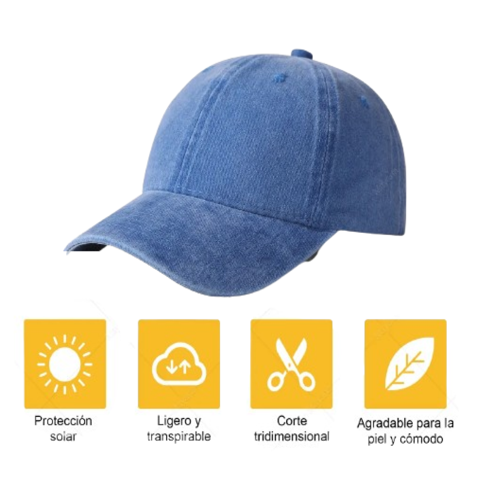 Foto 2 | 2 Piezas Gorra De Béisbol Cómoda Para Deportes Al Aire Libre Lab.g  Azul Negro