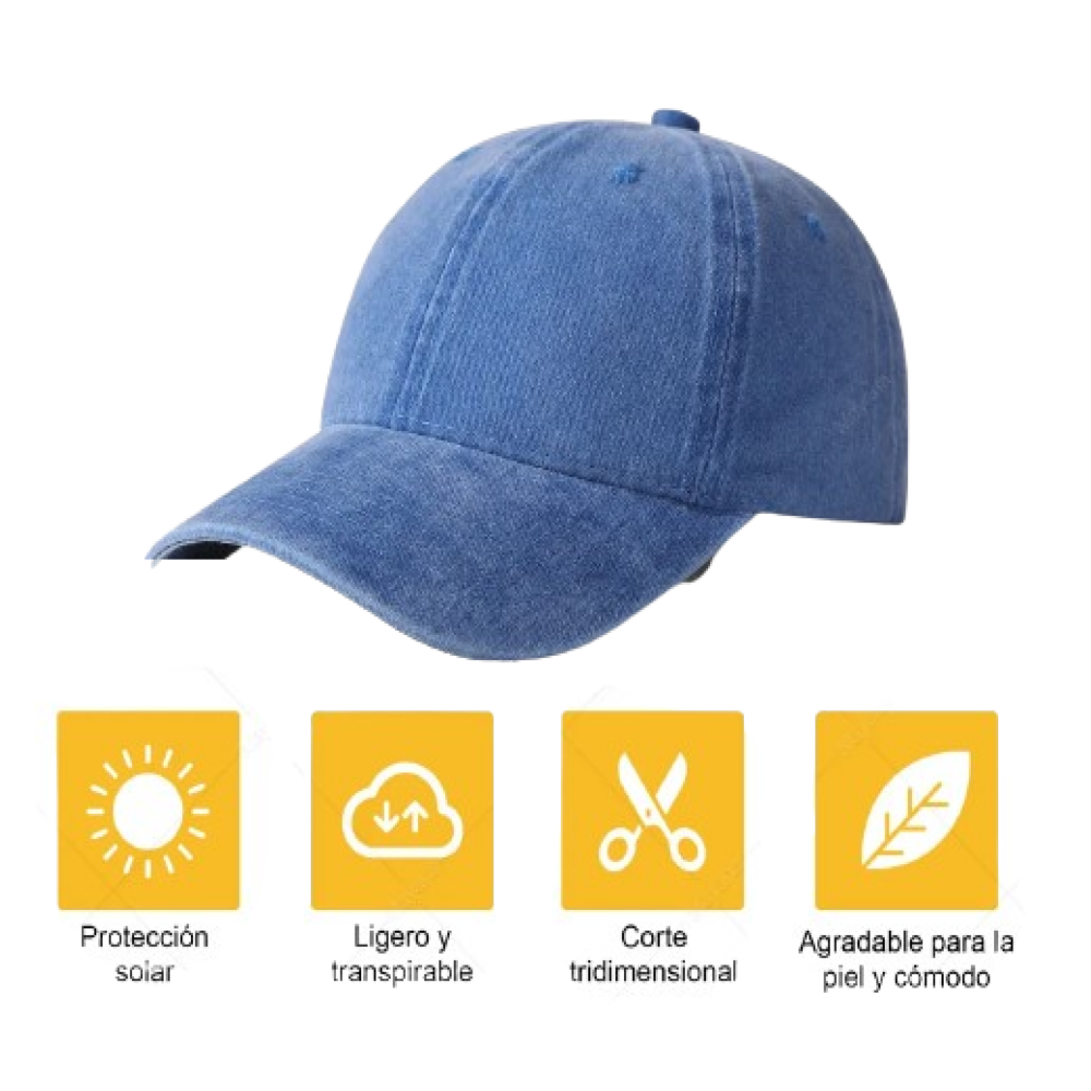 Foto 2 | 2 Piezas Gorra De Béisbol Cómoda Para Deportes Al Aire Libre Belug  Azul Negro