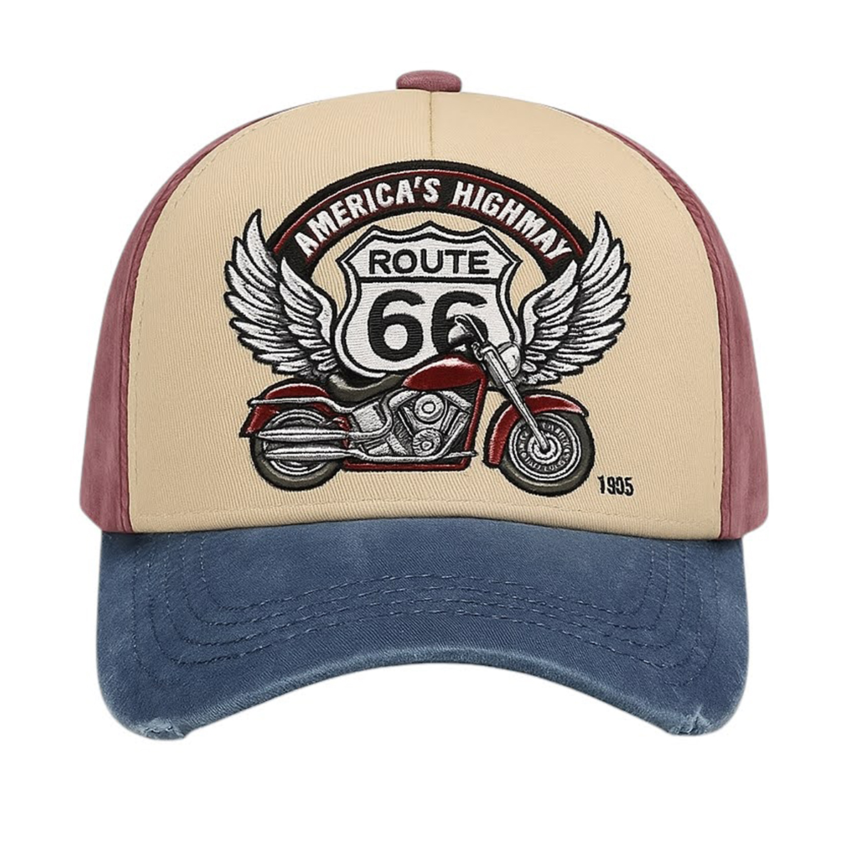 Foto 2 | Gorra Motociclista Route 66 Estilo Vintage Lavada Knite
