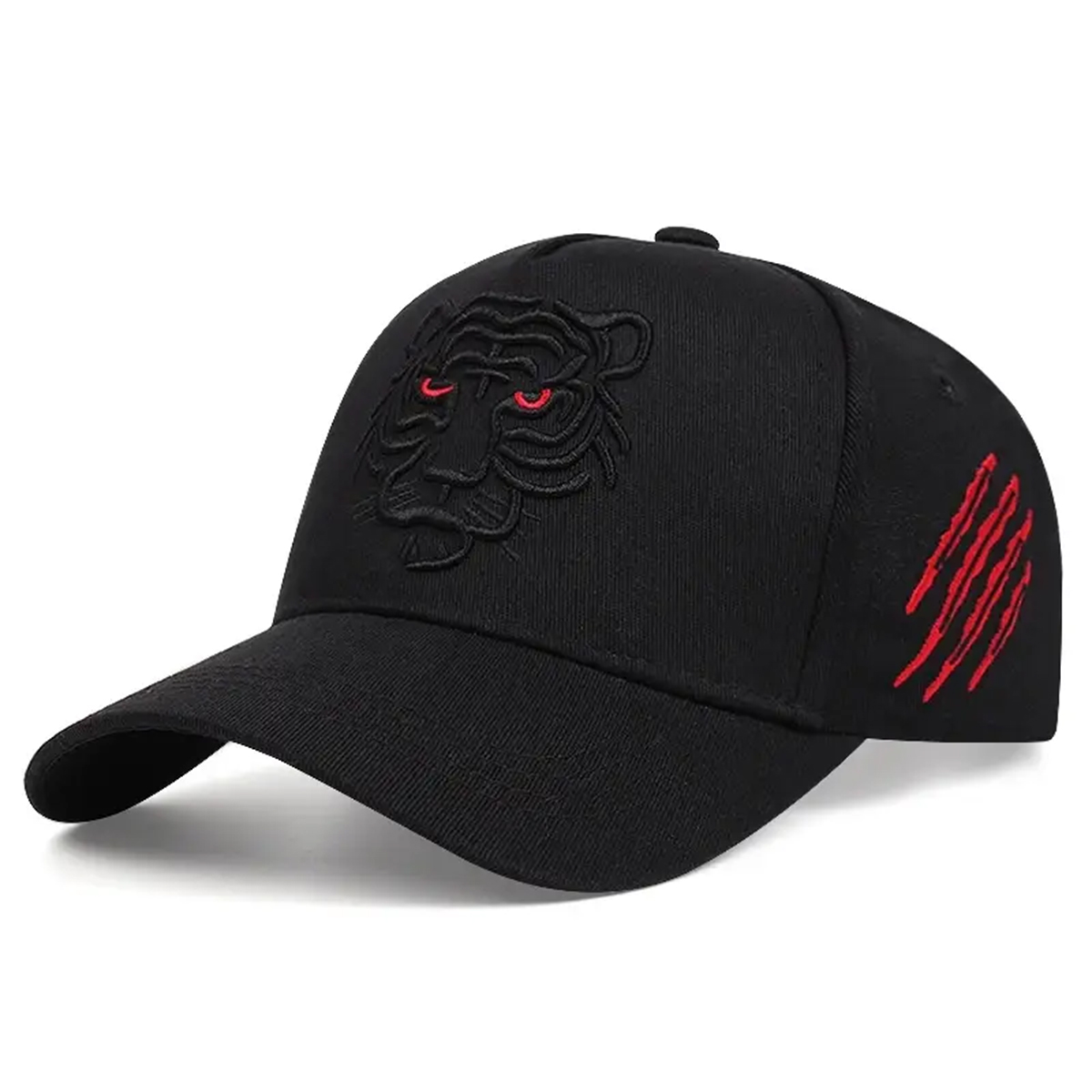 Foto 1 | Gorra Negra Tigre Bordado Hip Hop Hombre Ajustable