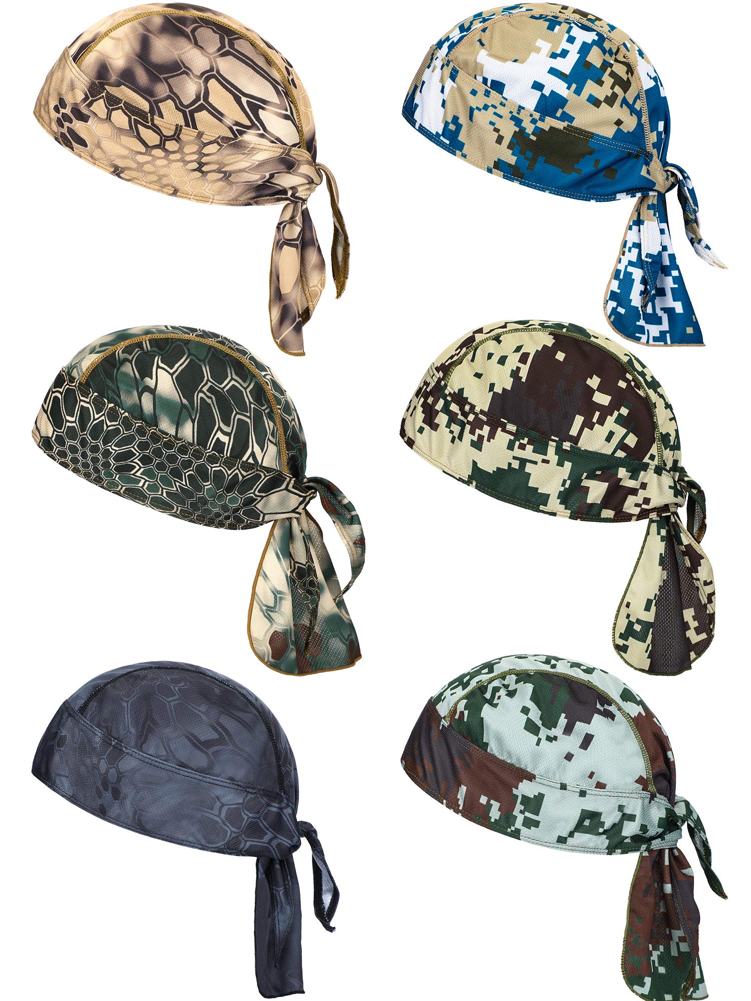 Foto 2 pulgar | Gorro Que Absorbe El Sudor  Forro De Casco  Calavera  Paquete De 6 - Venta Internacional.