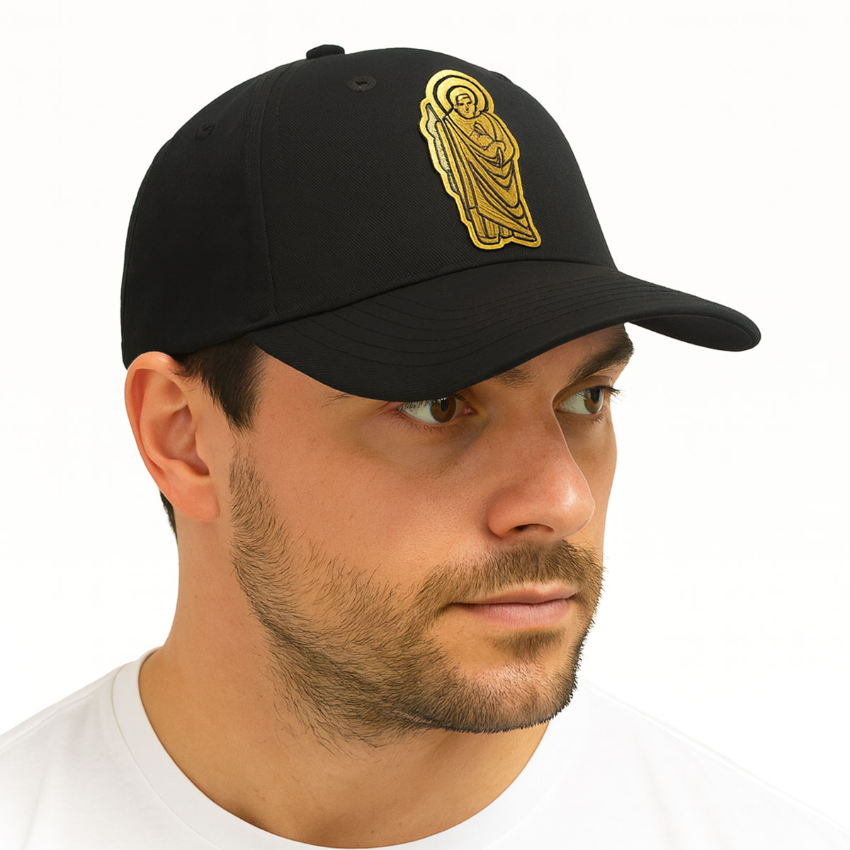 Foto 5 | Gorra Knite San Juditas Negra Gabardina Visera Hombre