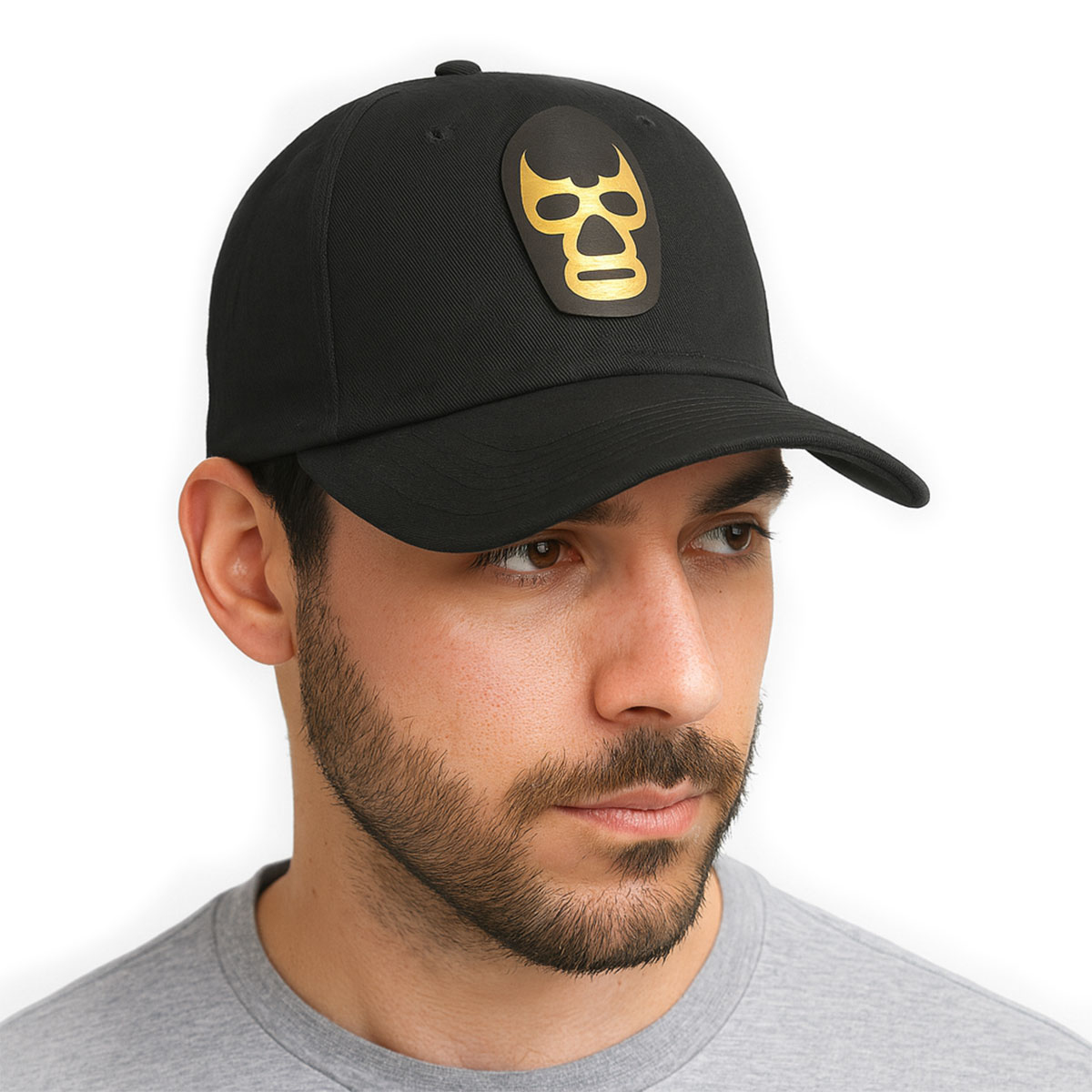 Foto 6 pulgar | Gorra Knite Demonio Negra Gabardina Ajustable Hombre
