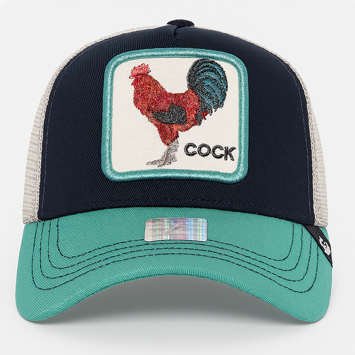 Foto 5 pulgar | Gorra Para Hombre Cerrada Knite Trucker Cock Bordada