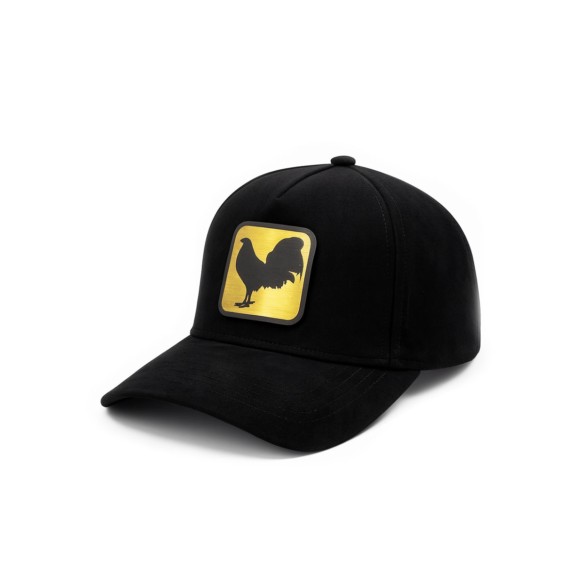 Foto 1 | Gorra Gamuza Knite Gallo Negro Visera Curva Ajustable