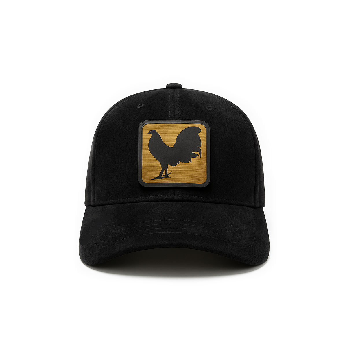 Foto 3 pulgar | Gorra Gamuza Knite Gallo Negro Visera Curva Ajustable