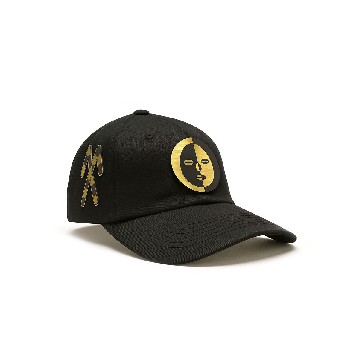 Foto 2 pulgar | Gorra Eleggua Knite Negra Gabardina Visera Curva Ajustable