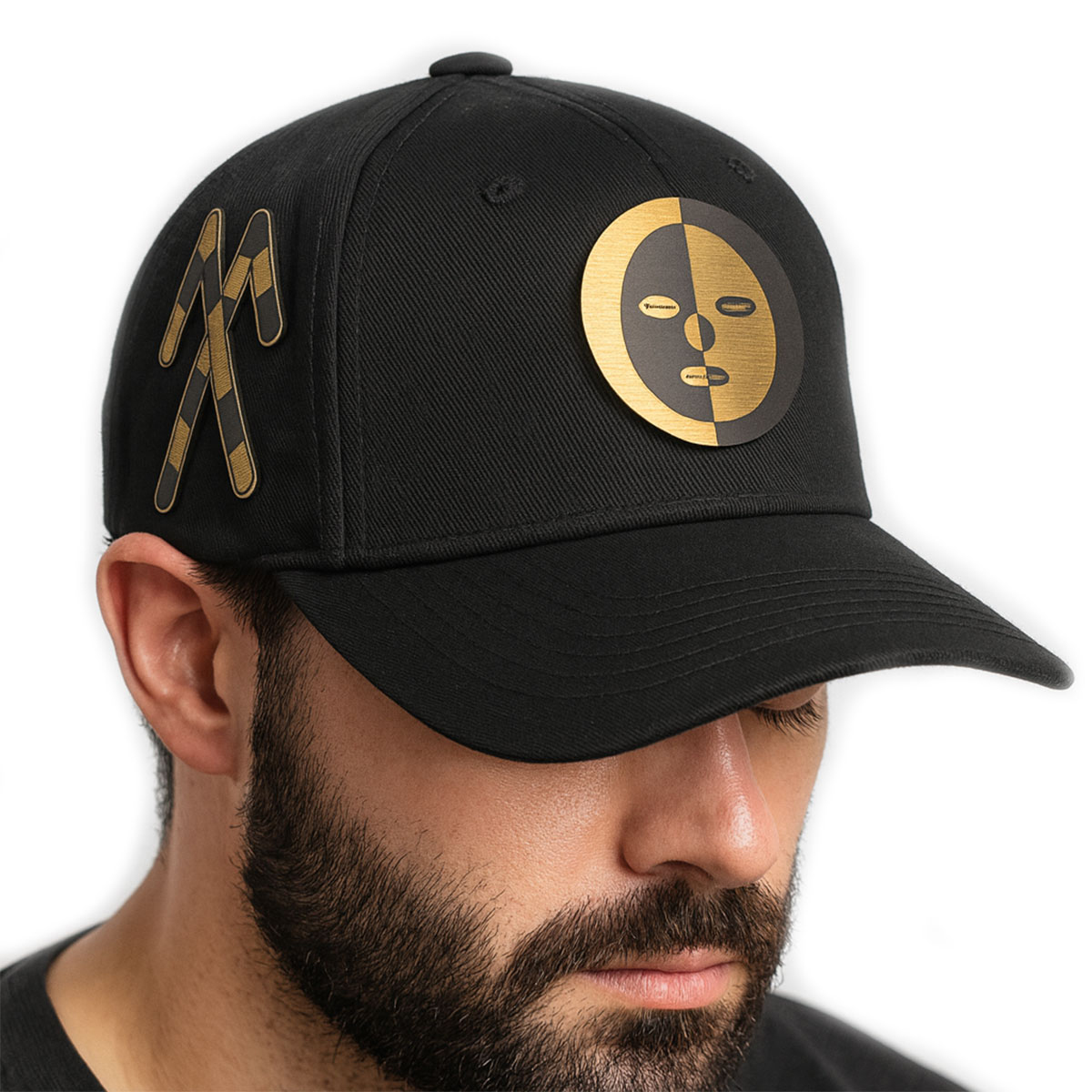 Foto 6 pulgar | Gorra Eleggua Knite Negra Gabardina Visera Curva Ajustable