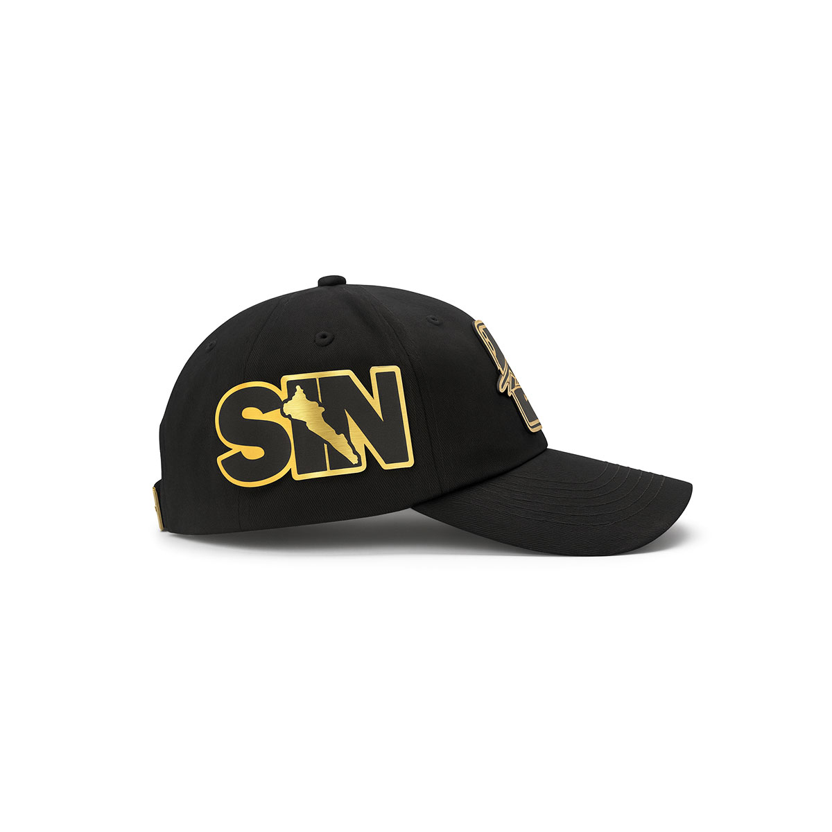Foto 4 pulgar | Gorra Knite Tierra Dorada Negra Gabardina Visera Hombre