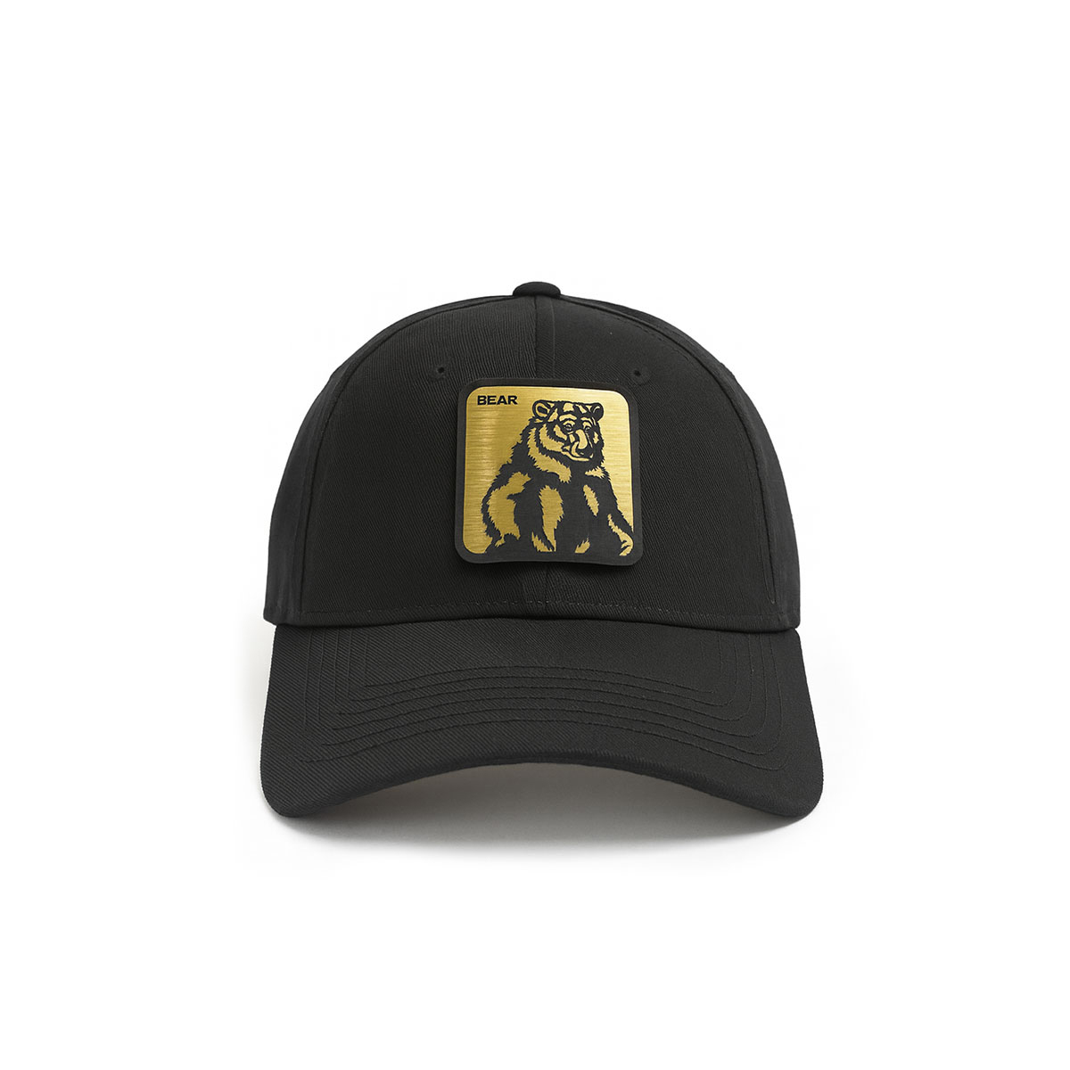 Foto 3 pulgar | Gorra Knite Bear Negra Gabardina Visera Curva Hombre