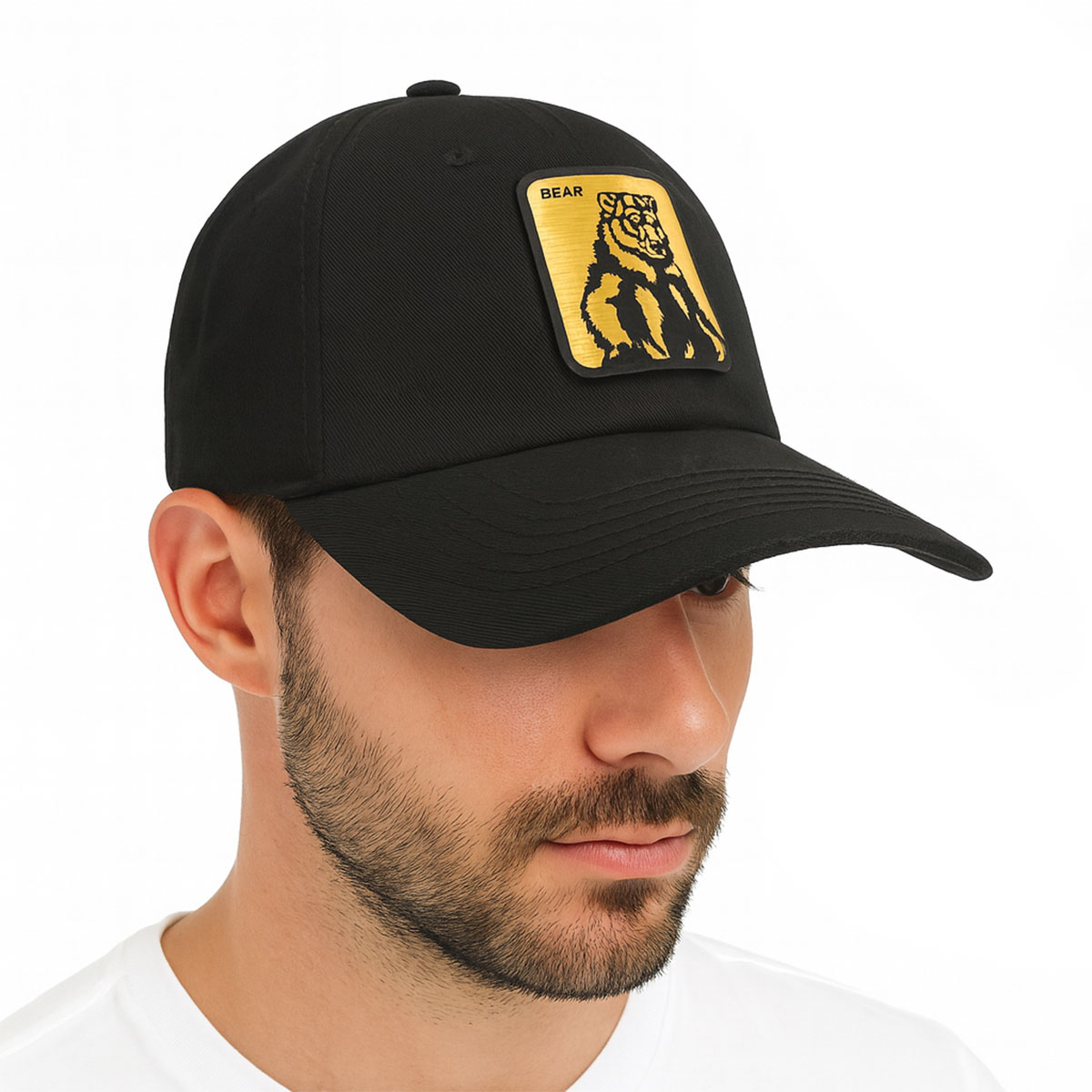 Foto 5 | Gorra Knite Bear Negra Gabardina Visera Curva Hombre