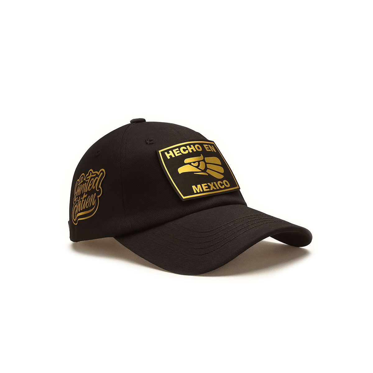 Foto 2 pulgar | Gorra Hecho En México Knite Negra Visera Curva Ajustable