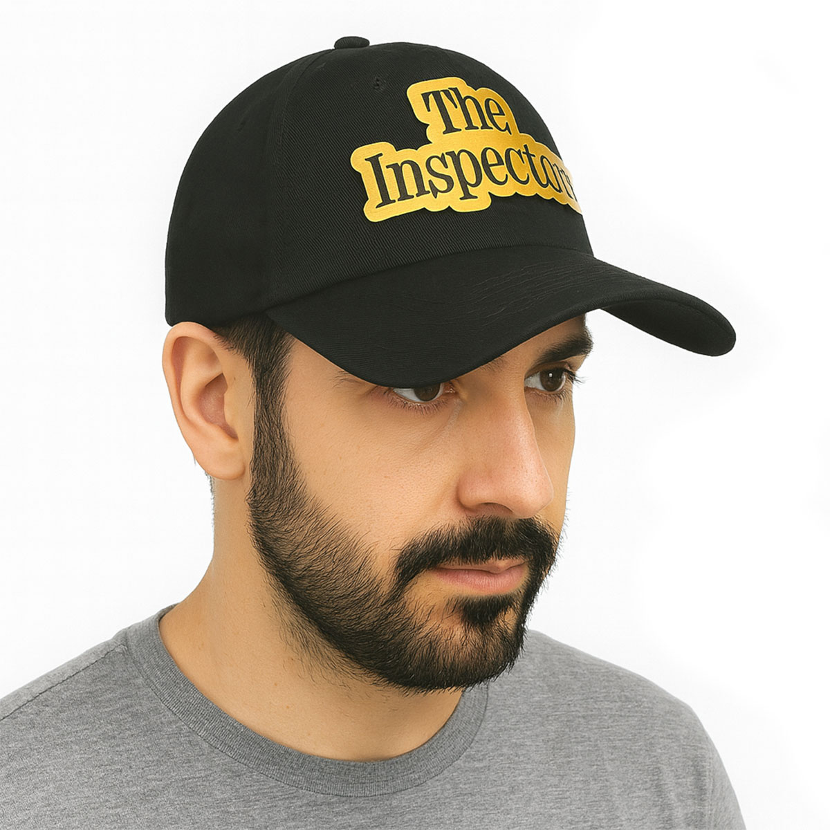 Foto 6 pulgar | Gorra Knite The Inspector Negra Ajustable Gabardina Visera