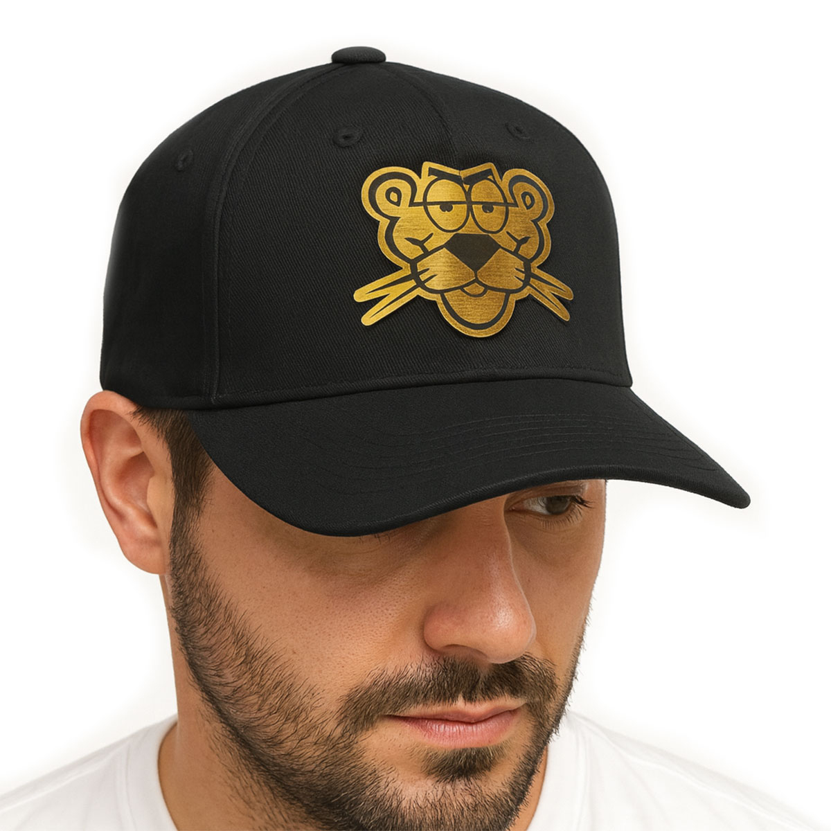 Foto 6 pulgar | Gorra Pink Panther Knite Negra Visera Curva Ajustable