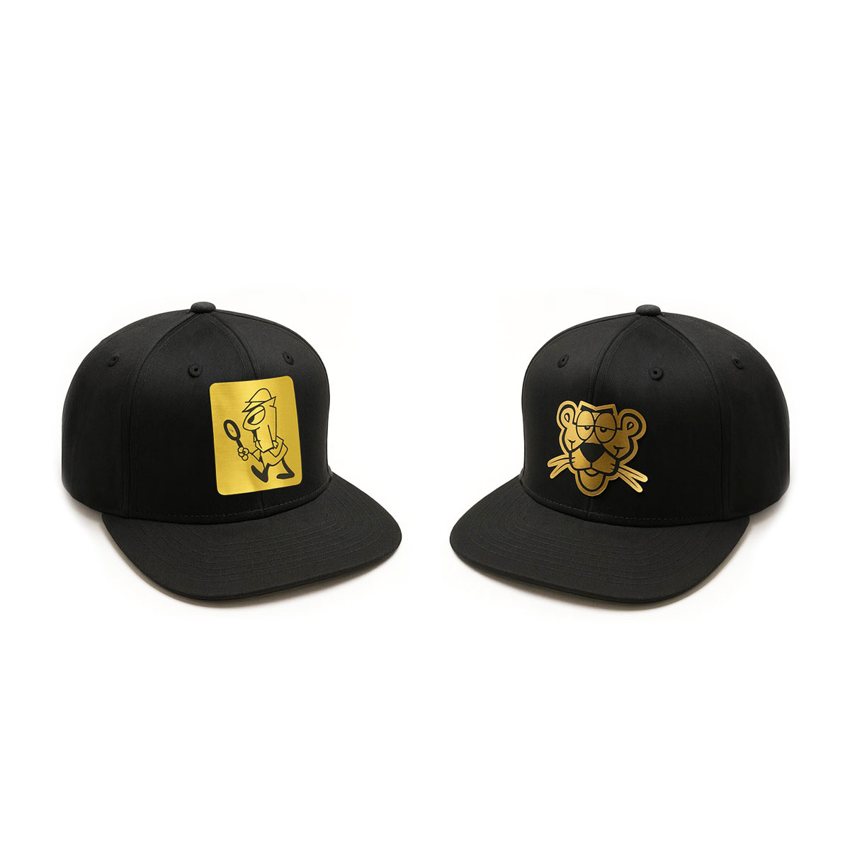 Foto 1 | Gorra Knite Duo Pink Panther Inspector Negra Plana Hombre