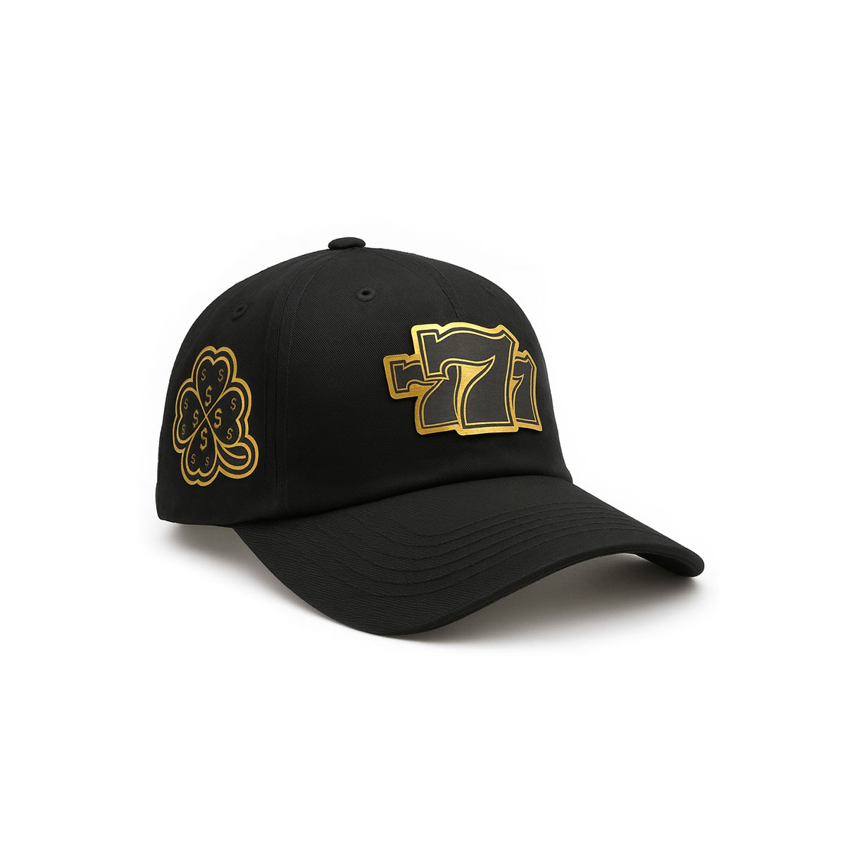 Foto 2 pulgar | Gorra Knite 777 Negra Gabardina Visera Curva Hombre