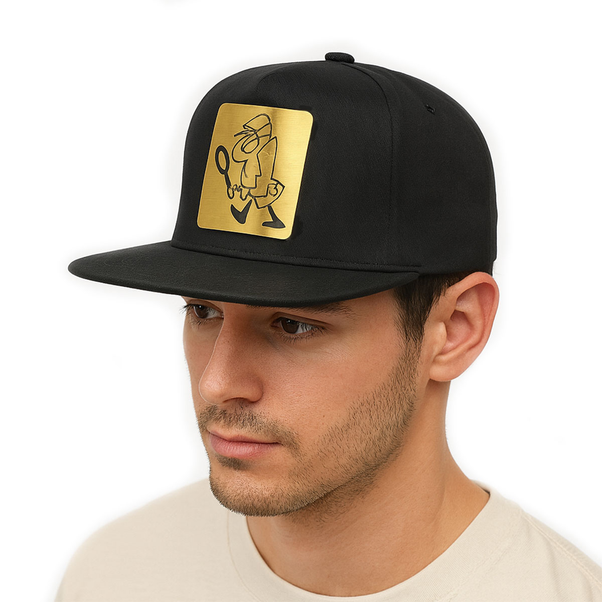 Foto 5 | Gorra Inspector Negra Knite Visera Plana Ajustable Hombre