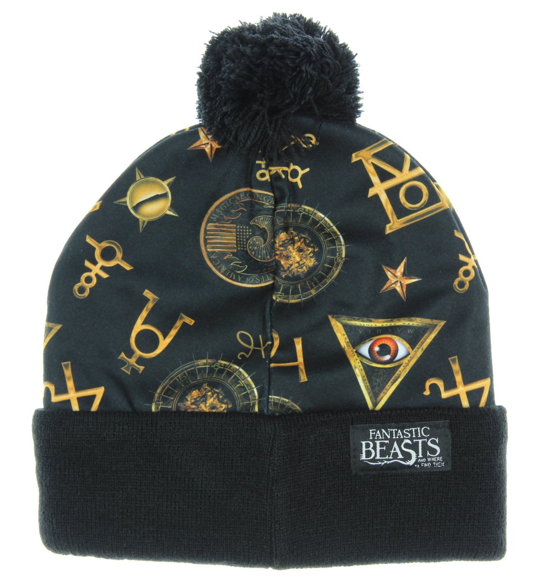 Foto 2 | Gorro De Punto Bioworld Fantastic Beasts Macusa Pom Beanie Negro - Venta Internacional.