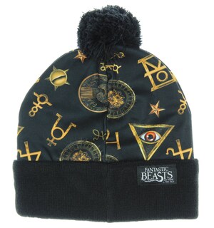 Foto 2 | Gorro De Punto Bioworld Fantastic Beasts Macusa Pom Beanie Negro - Venta Internacional.