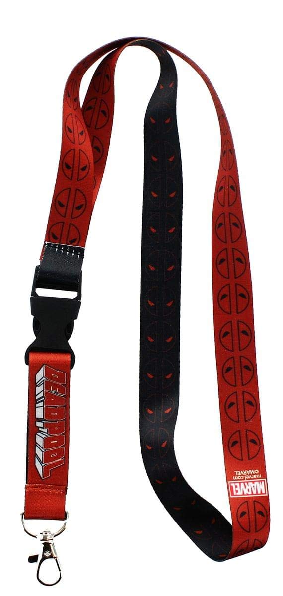 Foto 2 pulgar | Correa Deadpool Marvel Breakaway Con Cierre De Mosquetón Metálico - Venta Internacional.