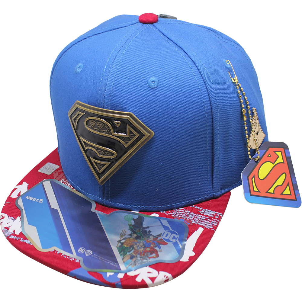 Foto 2 pulgar | Gorra Superman Placa Dorada Sm_401A