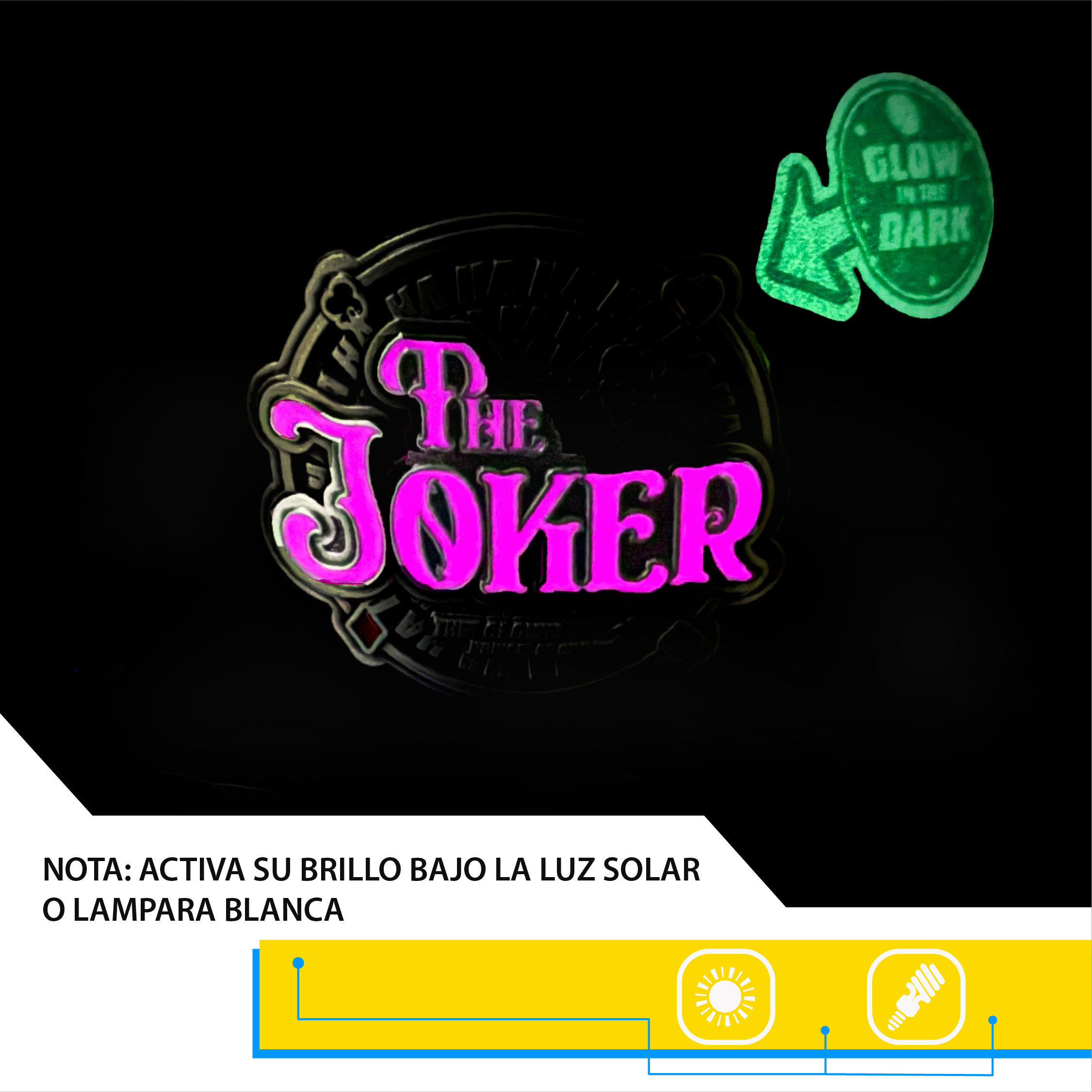 Foto 5 pulgar | Gorra The Joker Placa Fosforescente Tj404_a