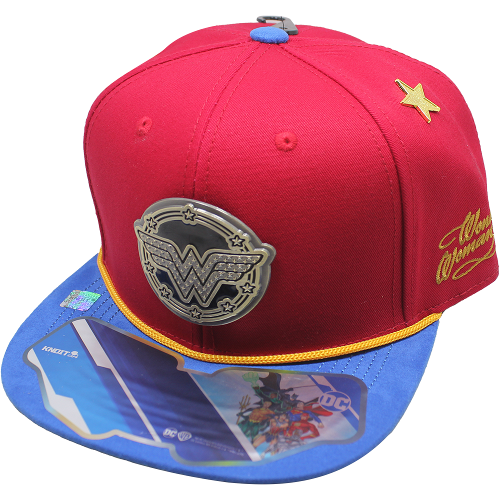 Foto 2 pulgar | Gorra Wonder Woman Placa Dorada Ww401_b