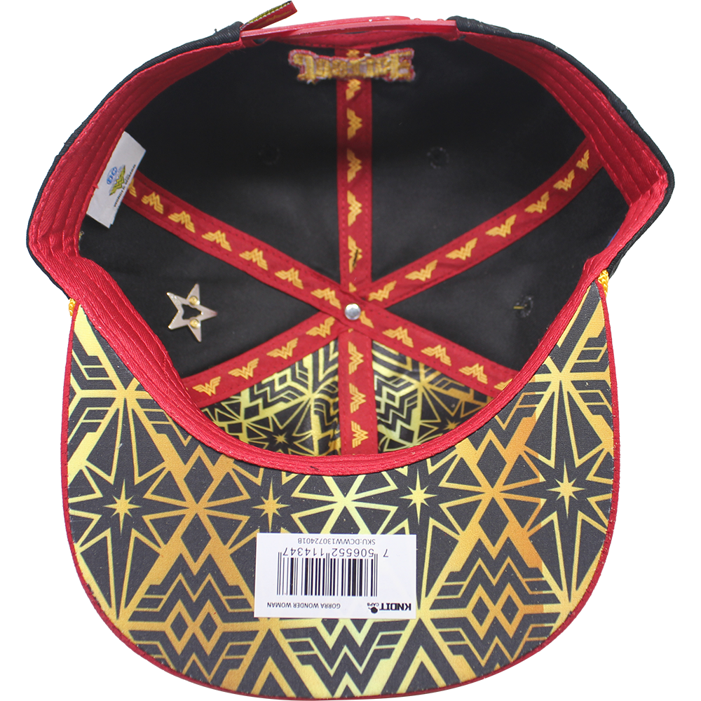 Foto 3 pulgar | Gorra Wonder Woman Placa Dorada Ww401_b