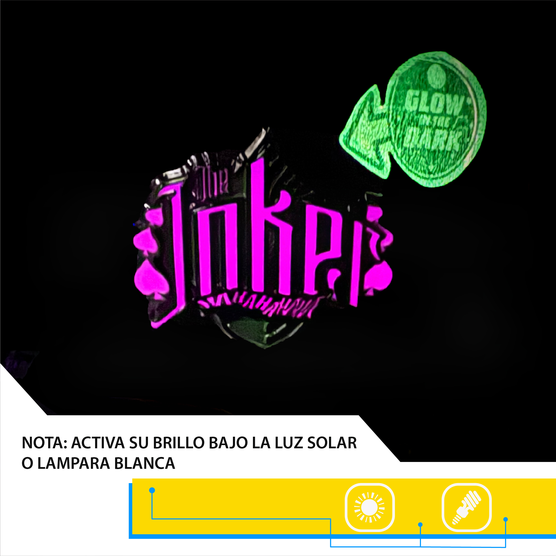 Foto 4 pulgar | Gorra The Joker Placa Fosforescente Tj401_c