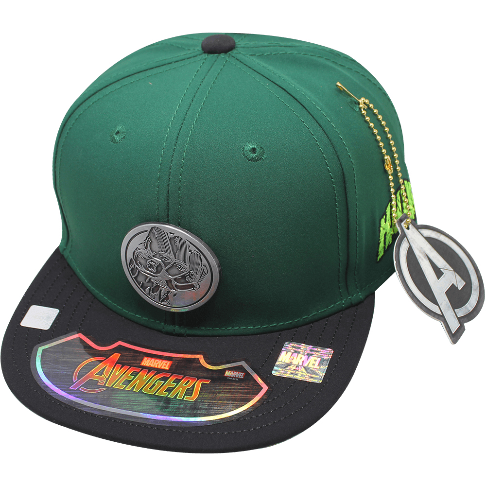 Gorra Marvel Hulk Niño 54 cm color Verde/Negro