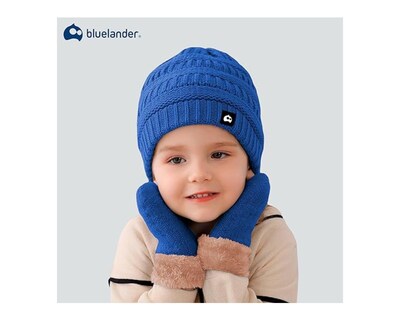 Foto 5 | Juego de Gorro Bufanda y Guantes de Invierno Bluelander Azul