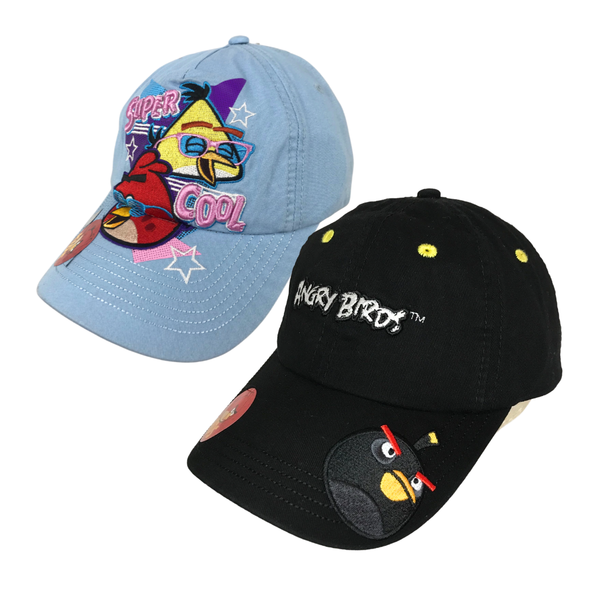 Foto 2 pulgar | Kit 2 Piezas Gorra Infantil Angry Birds Color Azul