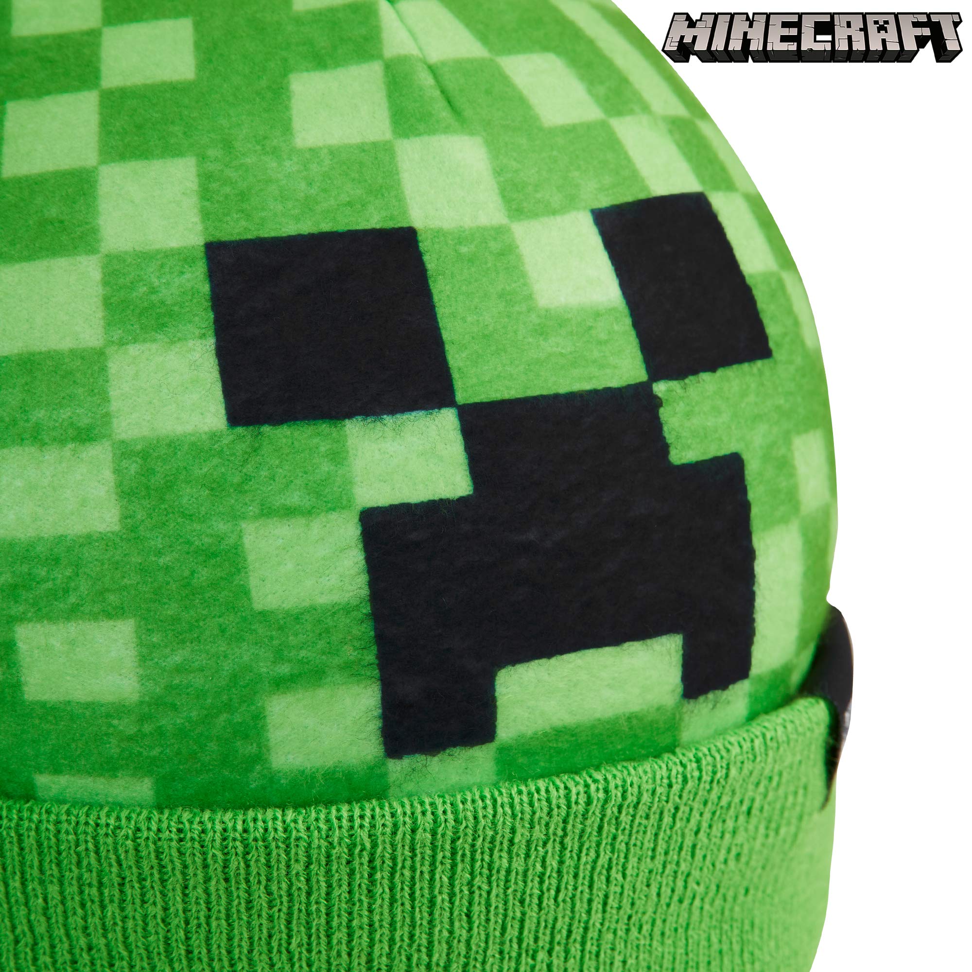 Foto 5 pulgar | Set De Invierno Con Gorro Y Guante Minecraft Para Niños Y Adolescentes - Venta Internacional.