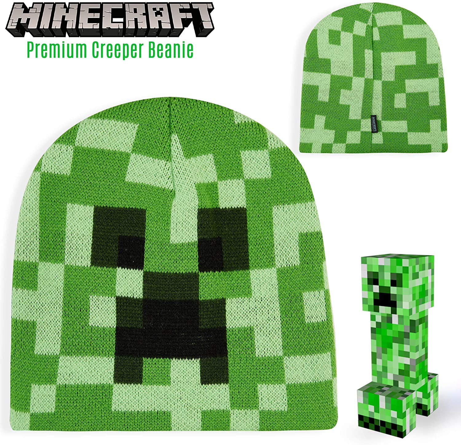 Foto 8 pulgar | Set De Invierno Minecraft, Gorro Y Guante Para Niños, Color Verde - Venta Internacional.