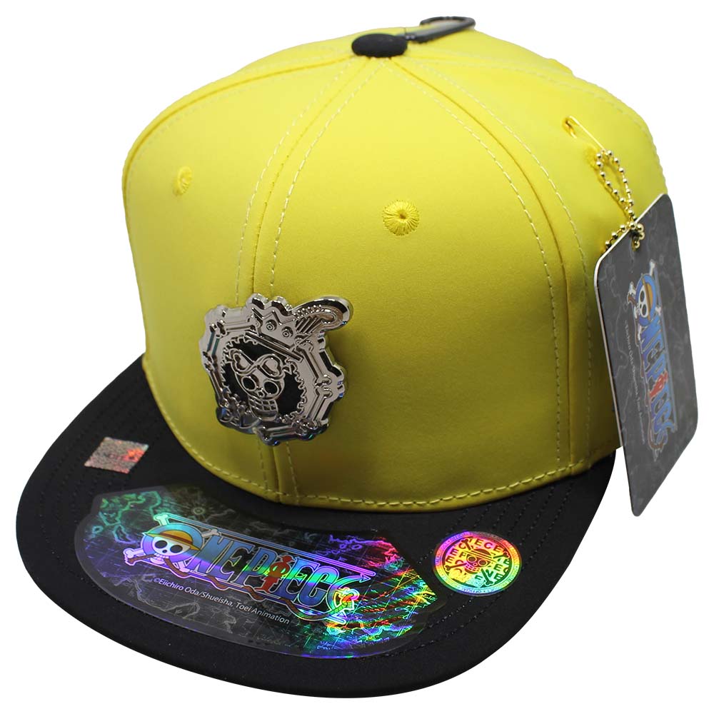 Foto 2 pulgar | Gorra Infantil One Piece Logo Brook Amarillo con Negro Talla 53 cm